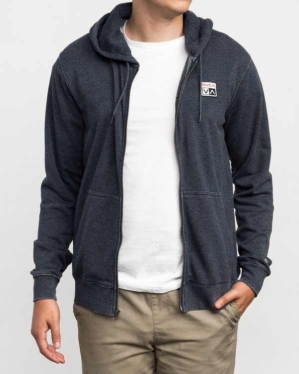 0 FOXHOLE ZIP Blue L1ZHRFRVF8 RVCA