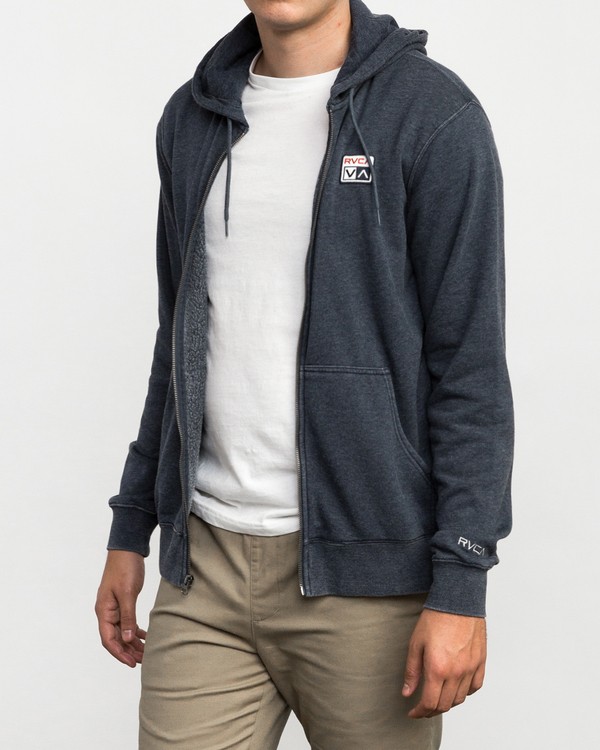 2 FOXHOLE ZIP Blue L1ZHRFRVF8 RVCA