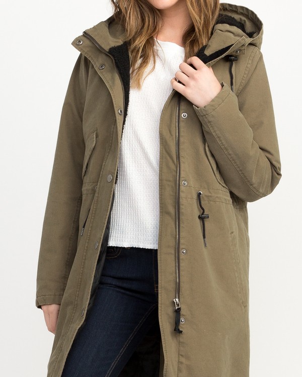 2 HIGHLANDS PARKA Grün L3JKRDRVF8 RVCA