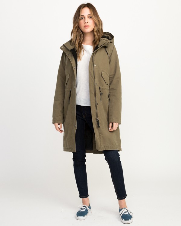 0 HIGHLANDS PARKA Grün L3JKRDRVF8 RVCA