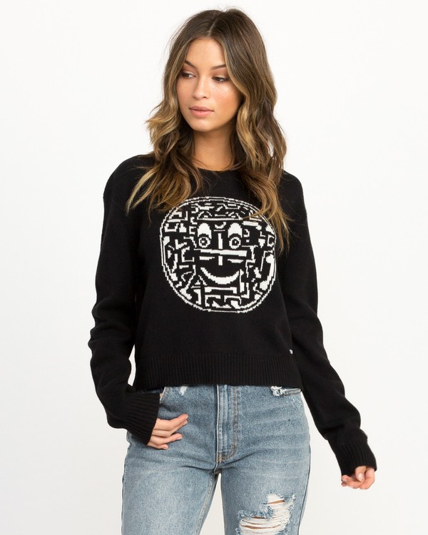 0 SMILES SWEATER  L3JPRCRVF8 RVCA