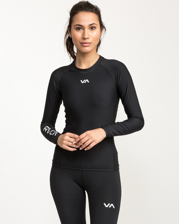 VA Sport Compression T Shirt a manches longues pour Femme RVCA