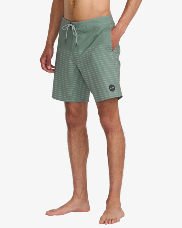 5 Curren Caples - Bermuda da bagno da Uomo Green M1031RCT RVCA