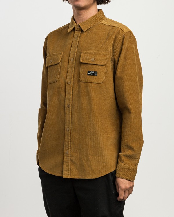 4 CAMPBELL CORD LS  M1SHRBRVW8 RVCA
