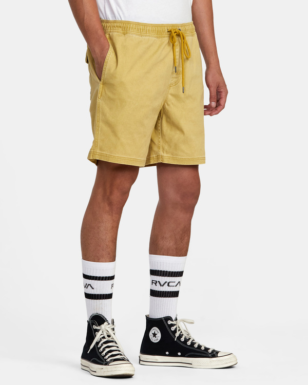 6 Escape - Elasticated Shorts for Men Beige M2073REE RVCA