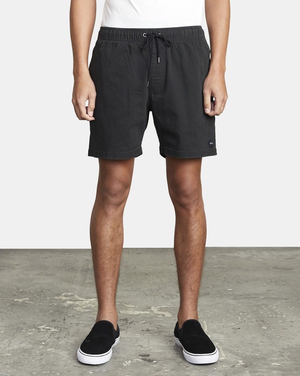 0 Escape - Elasticated Shorts for Men Black M2073REE RVCA