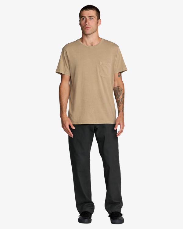 1 PTC 2 Pigment - T-Shirt &agrave; manches courtes pour Homme Beige M437VRPT RVCA