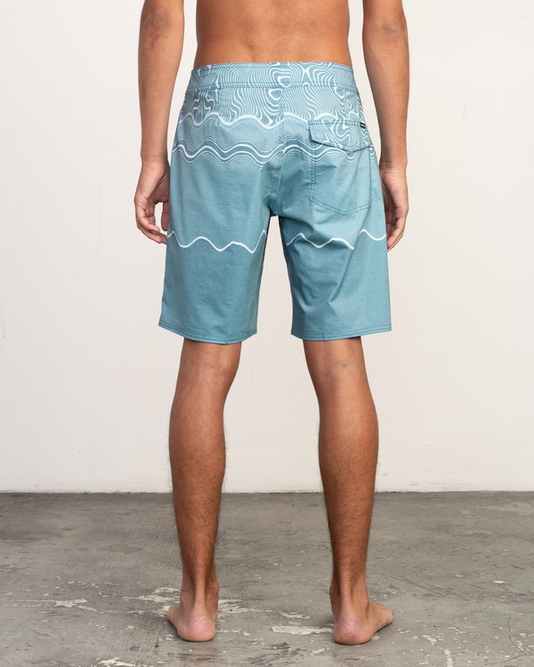 1 Pulled Lines Trunk - 19" Boardshorts for Men  N1BSRERVP9 RVCA