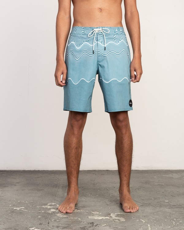 0 Pulled Lines Trunk - 19" Boardshorts for Men  N1BSRERVP9 RVCA
