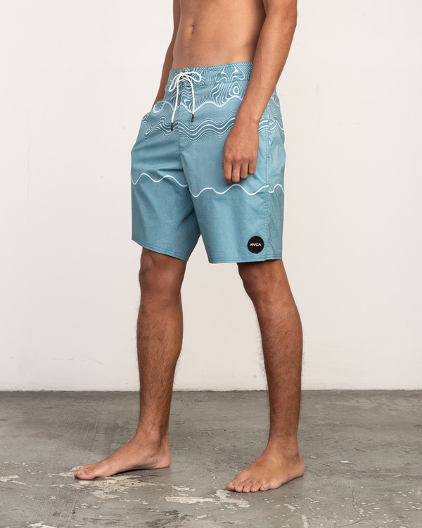 3 Pulled Lines Trunk - 19" Boardshorts for Men  N1BSRERVP9 RVCA