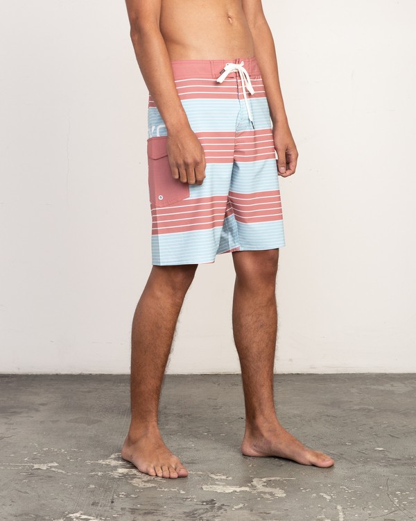 6 Uncivil Stripe Trunk - 20" Boardshorts for Men  N1BSRQRVP9 RVCA