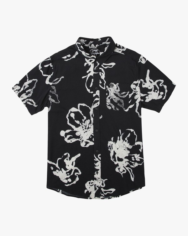 0 Sage Vaughn Linear - Short Sleeves Shirt for Men  N1SHRIRVP9 RVCA