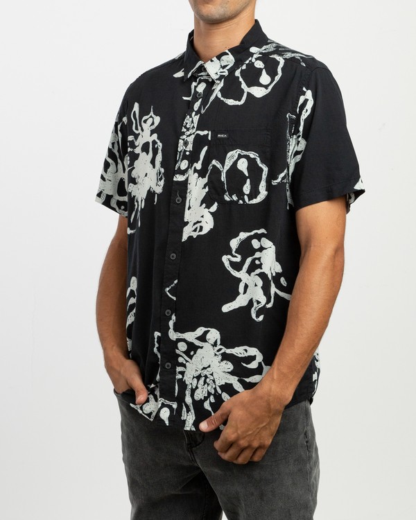 4 Sage Vaughn Linear - Short Sleeves Shirt for Men  N1SHRIRVP9 RVCA