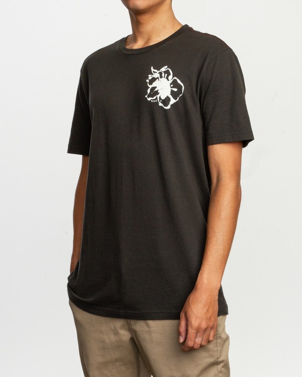 3 Sage Vaughn Mono Flower - Short Sleeves T-Shirt for Men  N1SSRIRVP9 RVCA