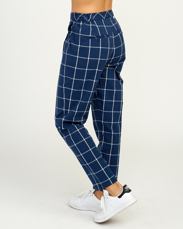 4 Hey Now - Grid Trousers for Women  N3PTRDRVP9 RVCA