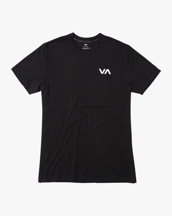 RVCA Maglietta Uomo Maniche Corte, Girocollo, Con Inserti Traforati E Tasca, Stampa Logo - 5