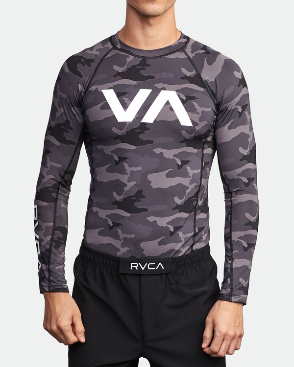 1 Sport Rashguard - Long Sleeve UPF 50 Rash Vest for Men  N4MYRARVP9 RVCA