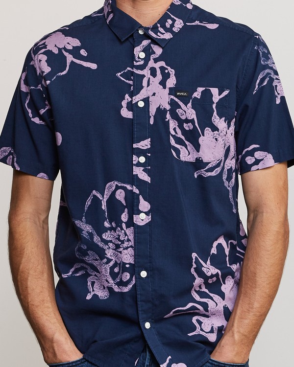 3 Sage Vaughn Linear - Short Sleeves Shirt for Men  P1SHRCRVS9 RVCA
