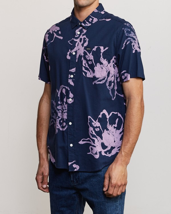 4 Sage Vaughn Linear - Short Sleeves Shirt for Men  P1SHRCRVS9 RVCA