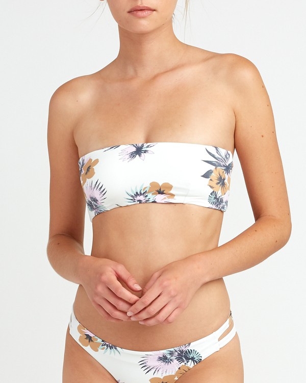 2 Romeo Floral - Bandeau Bikini Top for Women  P3STRORVS9 RVCA