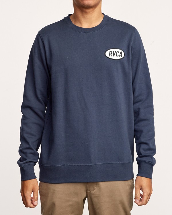 2 Leisure Crew  - Sweat pour Homme Bleu Q1CRRARVF9 RVCA