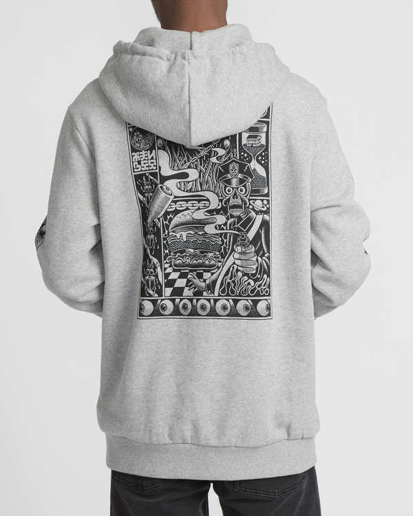 1 Martin Ander Mander  - Sweat à capuche pour Homme Gris Q1HORNRVF9 RVCA