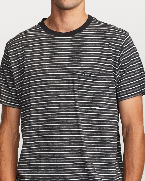 3 Foz Stripe Crew  - Short Sleeve Knit T-Shirt  Q1KTRCRVF9 RVCA