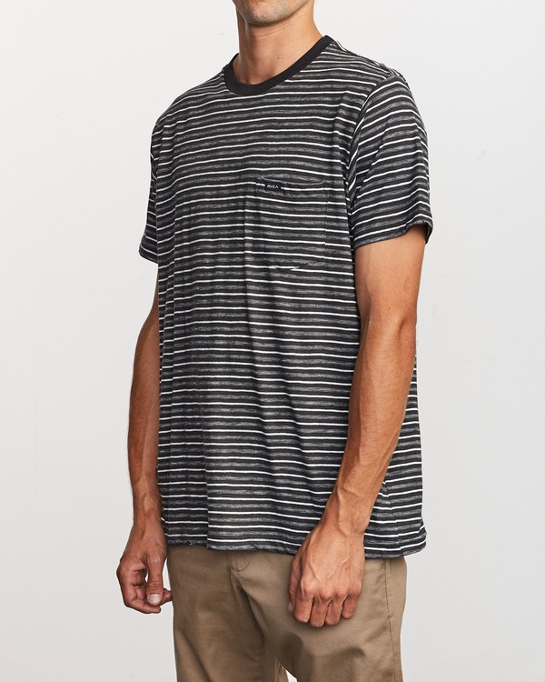 4 Foz Stripe Crew  - Short Sleeve Knit T-Shirt  Q1KTRCRVF9 RVCA