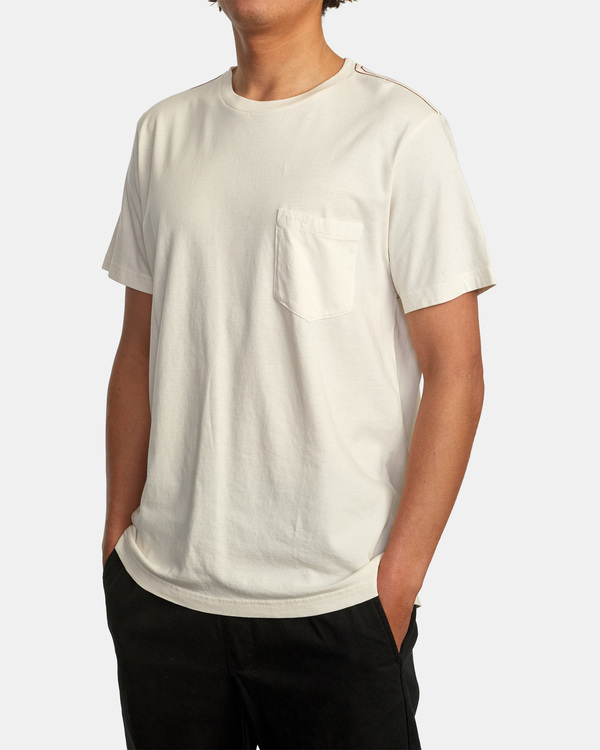 4 Ptc 2 Pigment - Pocket T-Shirt for Men White Q1KTRORVF9 RVCA