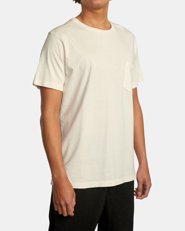 5 Ptc 2 Pigment - Pocket T-Shirt for Men White Q1KTRORVF9 RVCA