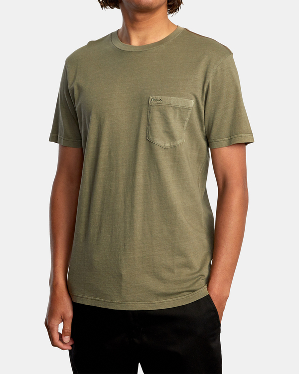 4 Ptc 2 Pigment - Camiseta con bolsillo para Hombre Verde Q1KTRORVF9 RVCA