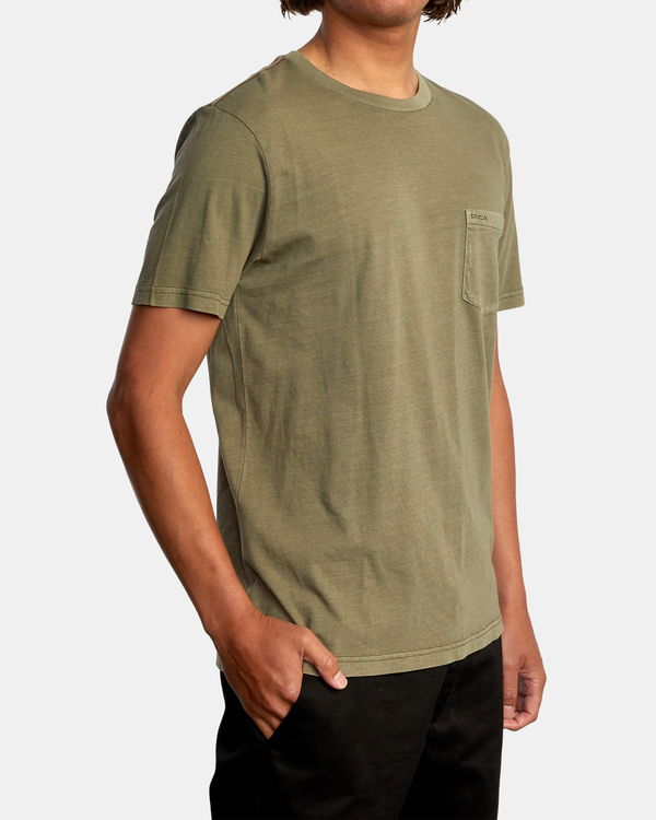 5 Ptc 2 Pigment - Camiseta con bolsillo para Hombre Verde Q1KTRORVF9 RVCA
