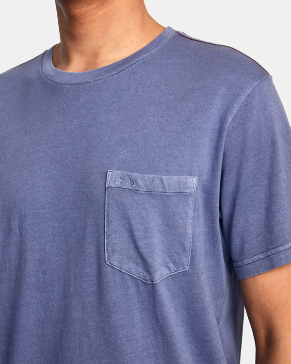 3 Ptc 2 Pigment - Pocket T-Shirt for Men Blue Q1KTRORVF9 RVCA