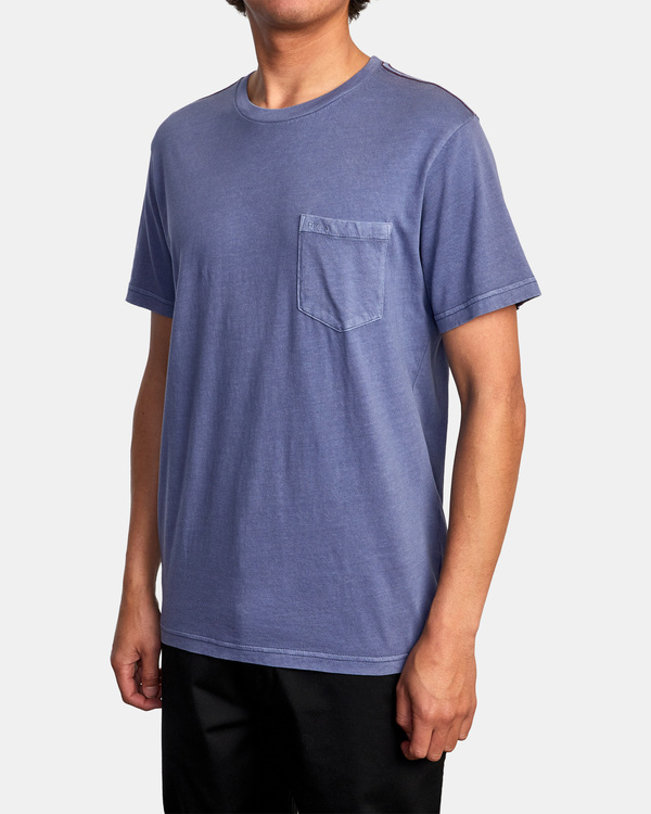 4 Ptc 2 Pigment - Pocket T-Shirt for Men Blue Q1KTRORVF9 RVCA
