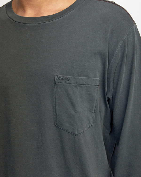 4 PTC Pigment  - Camiseta de manga larga para Hombre Negro Q1KTRPRVF9 RVCA