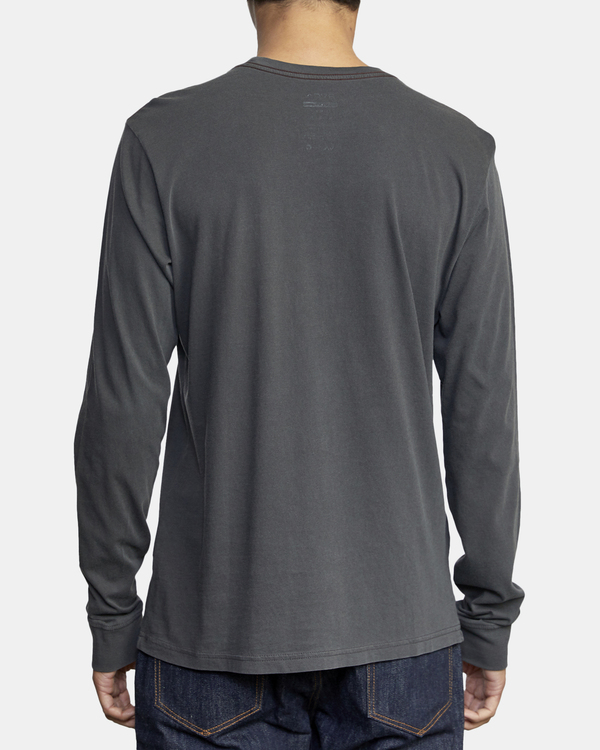 9 PTC Pigment  - Long Sleeve T-Shirt Black Q1KTRPRVF9 RVCA