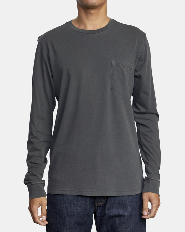 8 PTC Pigment  - Long Sleeve T-Shirt Black Q1KTRPRVF9 RVCA