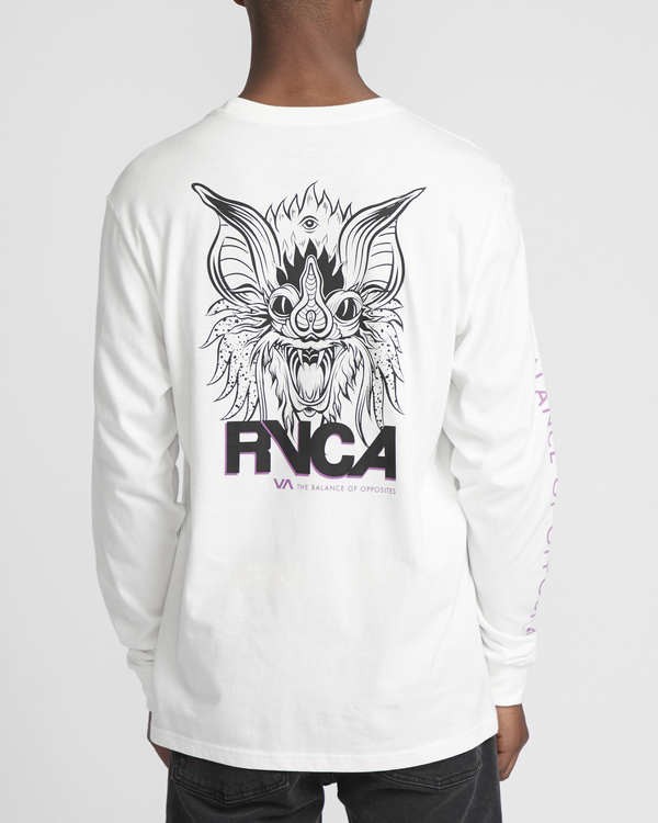 2 Roberto Rodriguez Redondo Screaming Bat  - Camiseta de manga larga para Hombre  Q1LSRDRVF9 RVCA