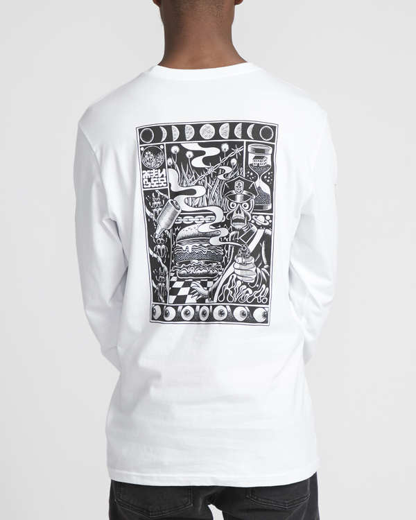 3 Martin Ander Mander  - Langärmeliges T-Shirt für Männer Weiss Q1LSRERVF9 RVCA