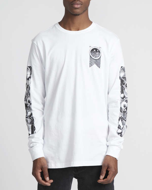 2 Martin Ander Mander  - Langärmeliges T-Shirt für Männer Weiss Q1LSRERVF9 RVCA