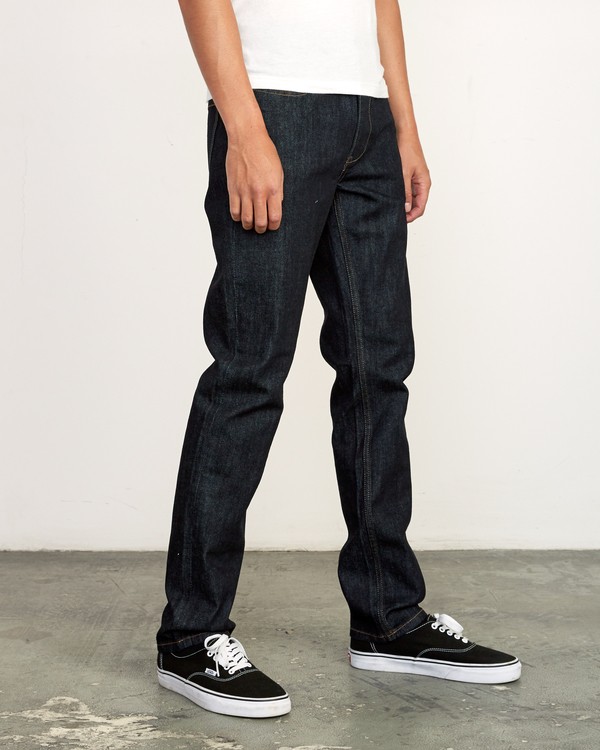 5 Hexed Denim - Pantalones vaqueros con corte ajustado para Hombre  Q1PNRCRVF9 RVCA