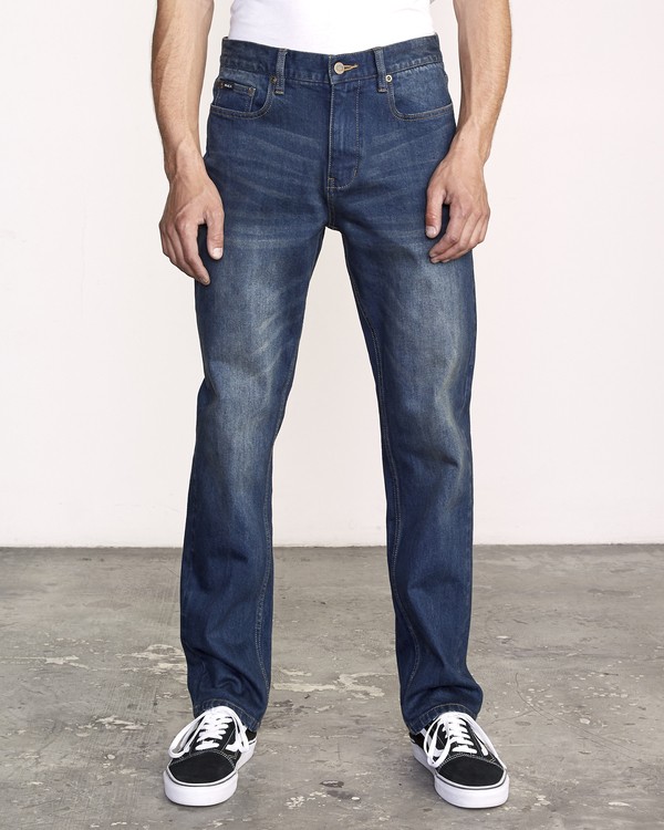 0 Weekend Denim - gerade Straight Fit Denim Jeans für Herren Blau Q1PNRERVF9 RVCA