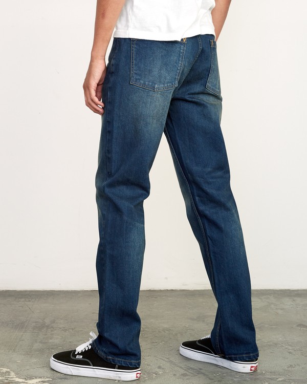 3 Weekend Denim - gerade Straight Fit Denim Jeans für Herren Blau Q1PNRERVF9 RVCA