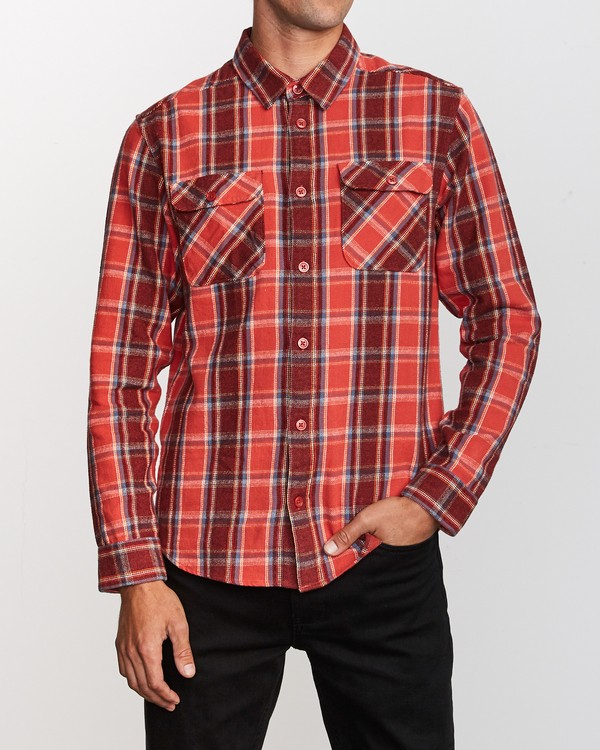 1 That'll Work Flannel  - Camiseta de manga larga  para Hombre  Q1SHRERVF9 RVCA