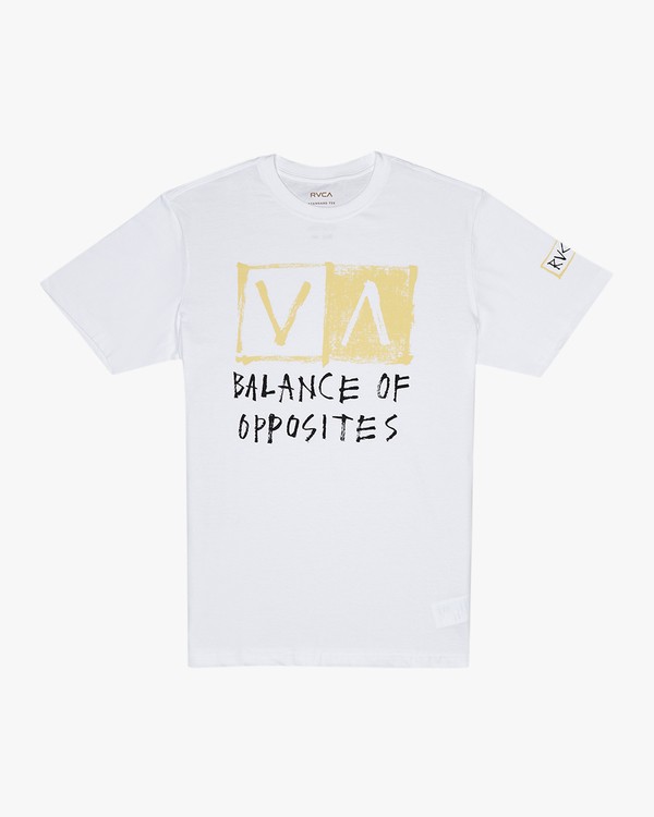 0 RVCA Blocker  - Short Sleeve T-Shirt White Q1SSSARVF9 RVCA