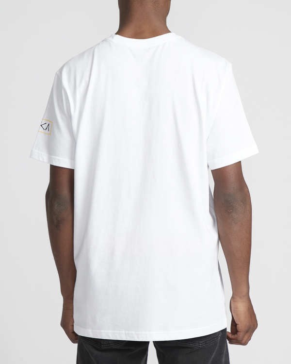3 RVCA Blocker  - Short Sleeve T-Shirt White Q1SSSARVF9 RVCA