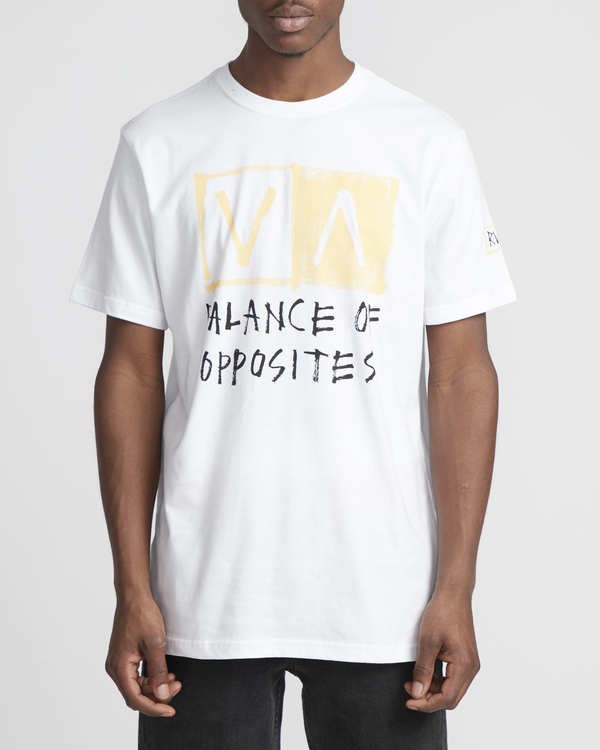 2 RVCA Blocker  - Short Sleeve T-Shirt White Q1SSSARVF9 RVCA