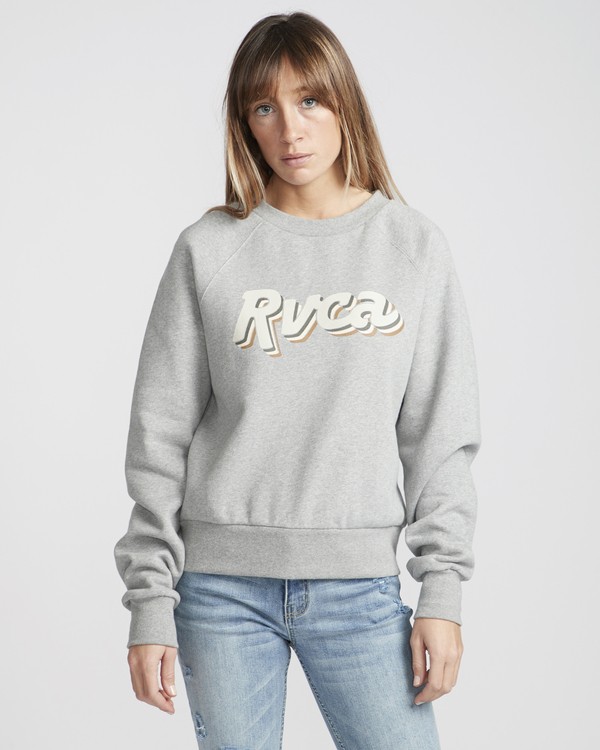 0 Slacker Crew  - Sweatshirt  Q3CRRFRVF9 RVCA