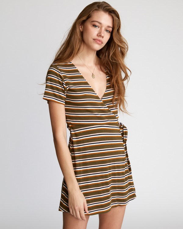 3 Slater  - Vestido cruzado para Mujer  Q3DRRARVF9 RVCA