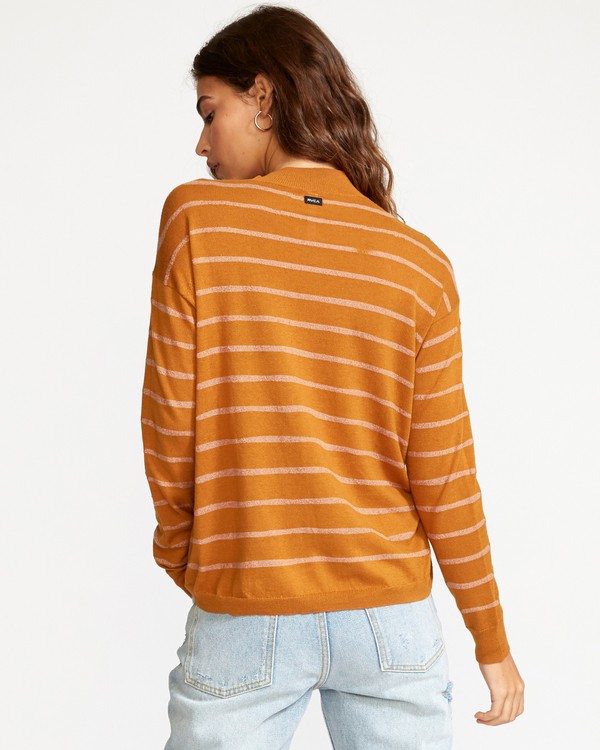 1 Tristan  - Sweat rayé pour Femme  Q3JPRERVF9 RVCA